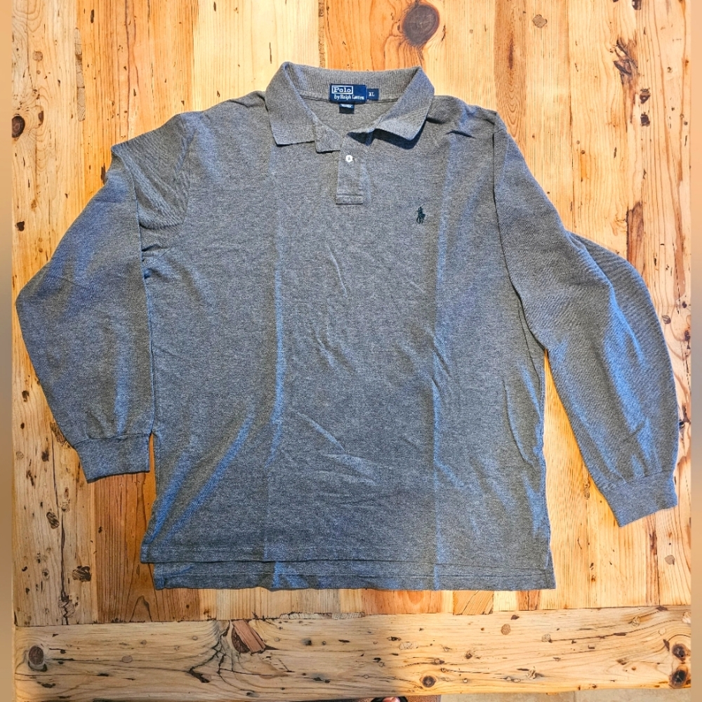 Polo by Ralph Lauren, XL, Gray, Long sleeved